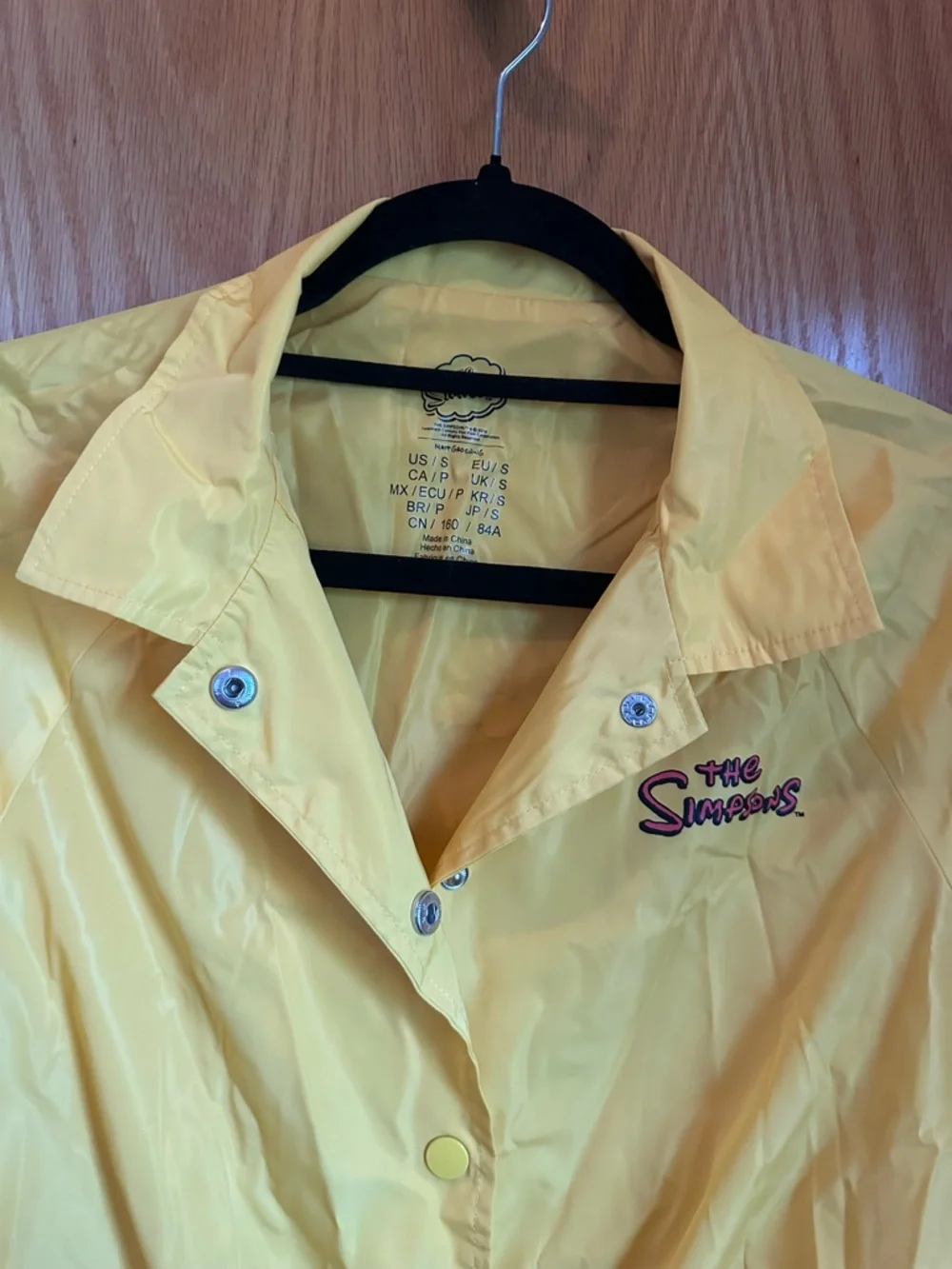 Yellow Cropped Windbreaker Jacket - Picture 2 of 7